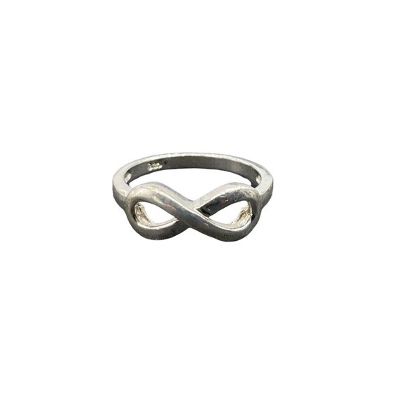925 Sterling Silver Infinity Symbol Ring Size 6 Casual Everyday Minimalist - Picture 3 of 4